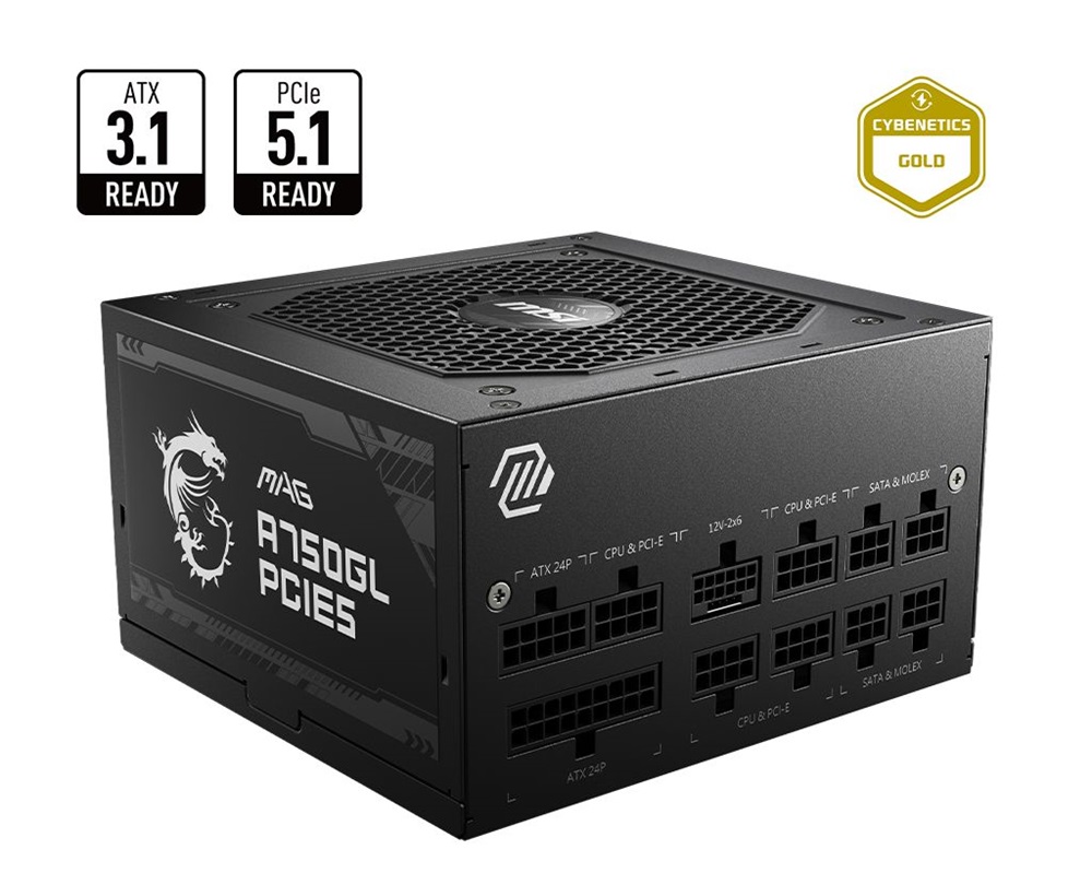 MSI 750W 80+ Gold Gen 5.0 moduláris tápegység