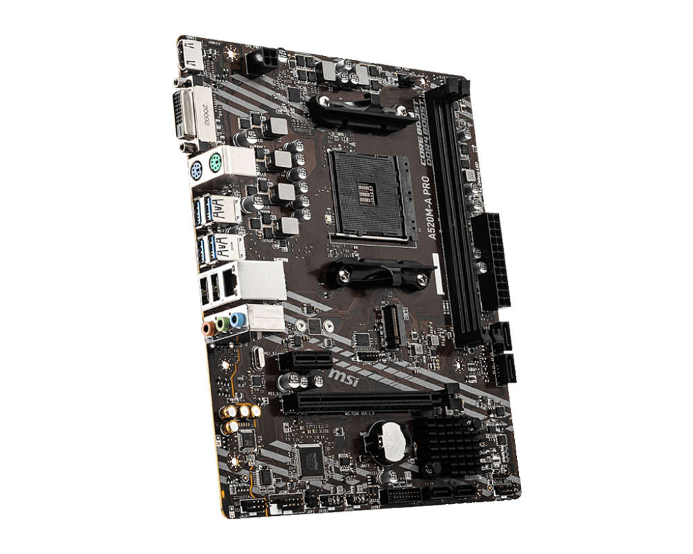 MSI A520M-A PRO AMD A520 AM4 mATX alaplap