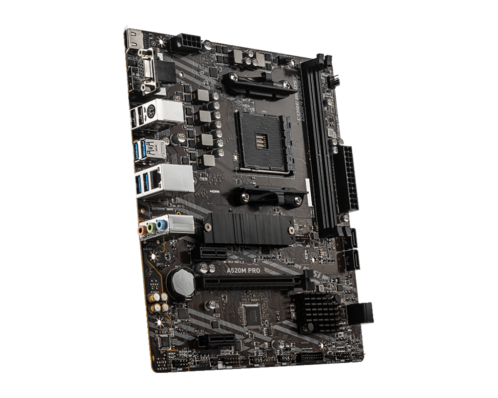 MSI A520M PRO AMD A520 AM4 mATX alaplap