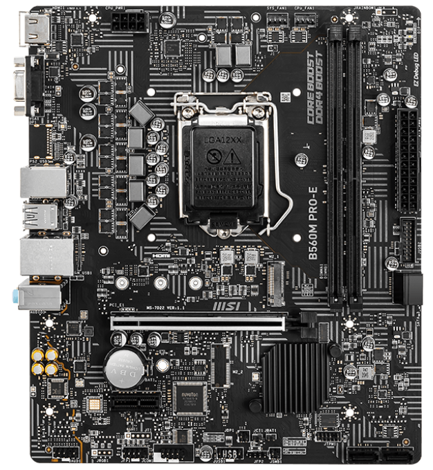 MSI B560M PRO-E Intel B560M LGA1200 mATX alaplap