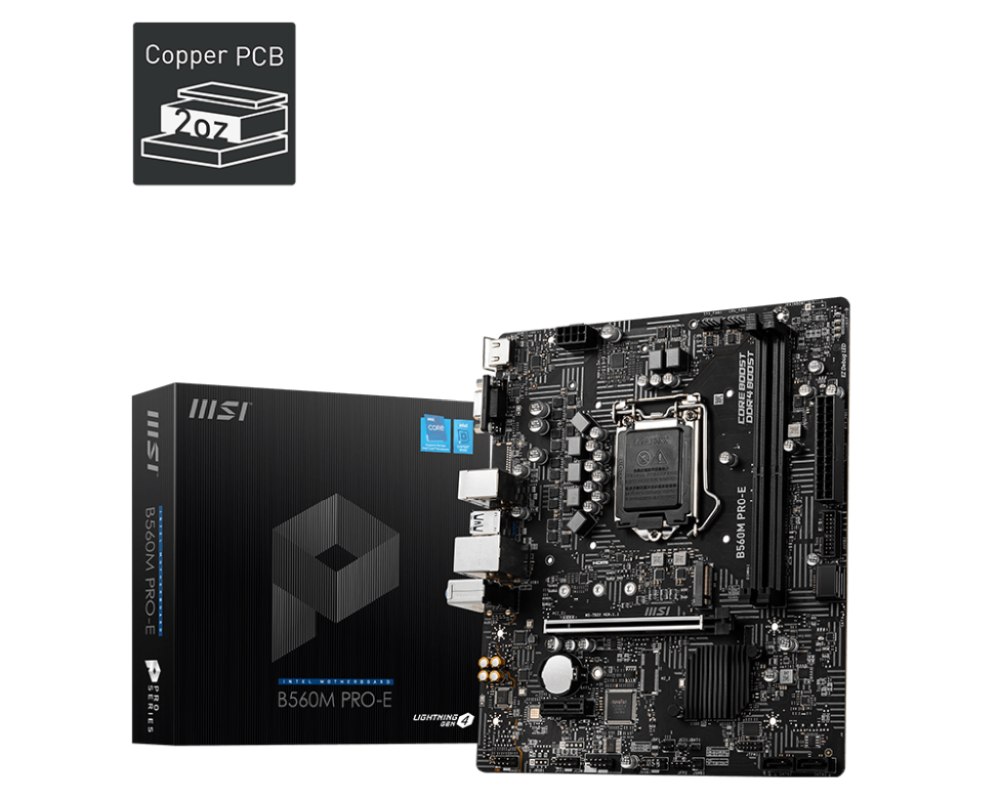 MSI B560M PRO-E Intel B560M LGA1200 mATX alaplap