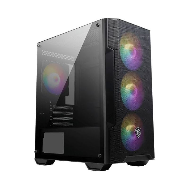 MSI FORGE M100A fekete (táp nélküli) ablakos ATX ház