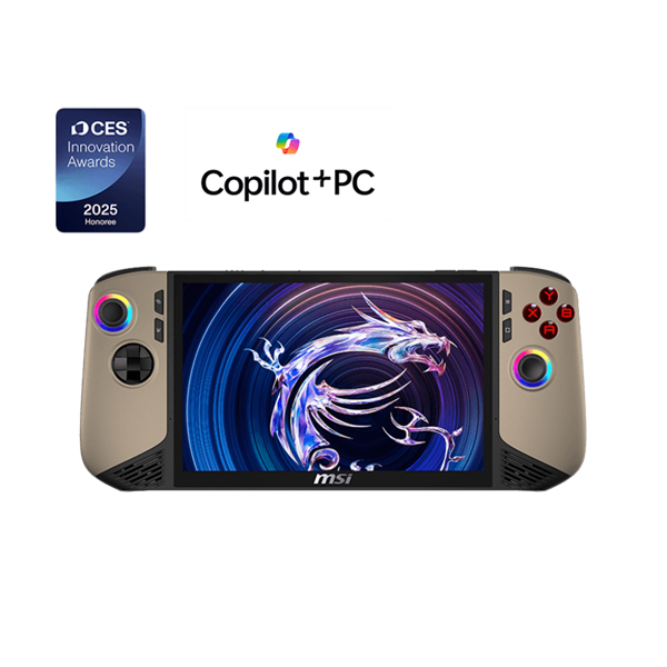 MSI Gaming Handheld Claw 8 AI+ A2VM-209HU Polar Tempest Edition 8"FHD+/Ultra 7 258V/32GB/1TB/Win11 hordozható kézikonzol