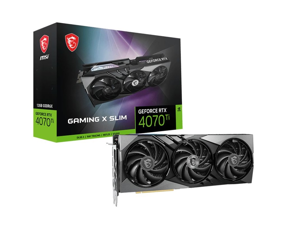 MSI GeForce RTX 4070 Ti GAMING X SLIM 12G nVidia 12GB GDDR6X 192bit PCIe videókártya