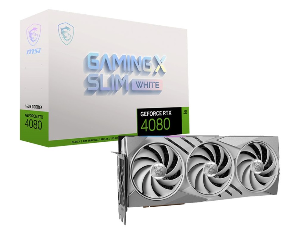 MSI GeForce RTX 4080 16GB GAMING X SLIM WHITE nVidia 16GB GDDR6X 256bit PCIe videókártya