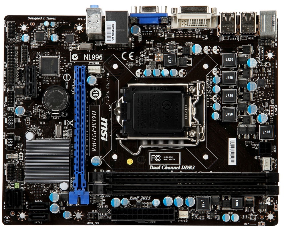 MSI H61M-P31/W8 Intel H61 LGA1155 mATX alaplap