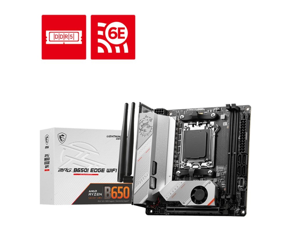 MSI MPG B650I EDGE WIFI AMD B650 AM5 Mini-ITX alaplap