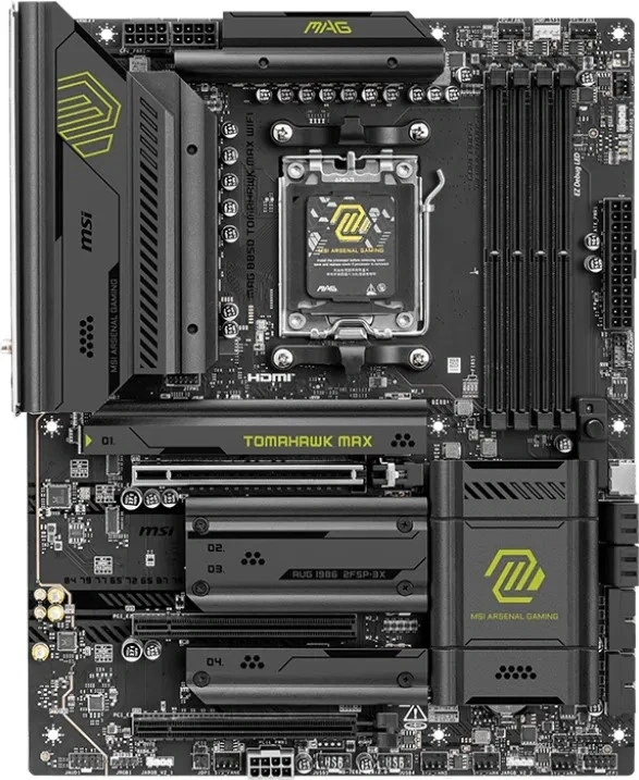 MSI Mag B850 Tomahawk Wi-Fi AMD B850 AM5 ATX alaplap