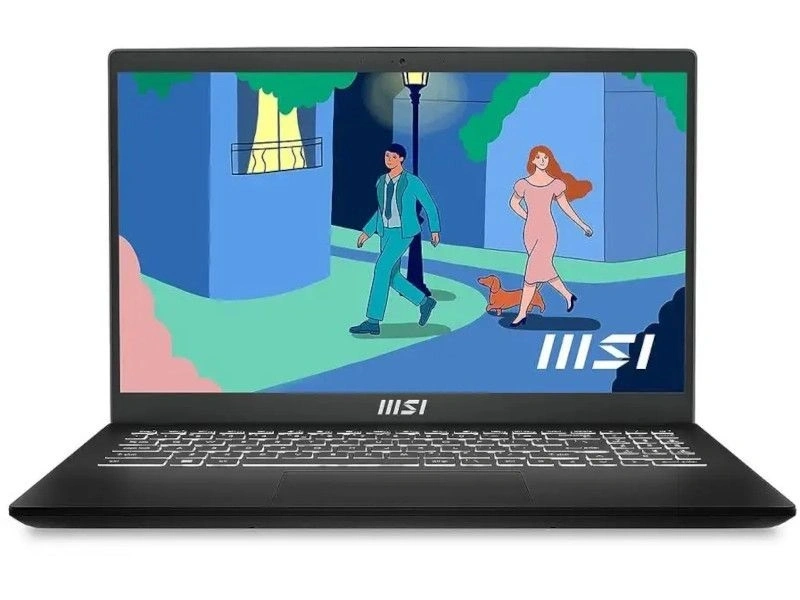 MSI Modern 15 B13M-1030 15,6"FHD/Intel Core i3-1315U/8GB/512GB/Int.VGA/FreeDOS/fekete laptop (Újszerű)