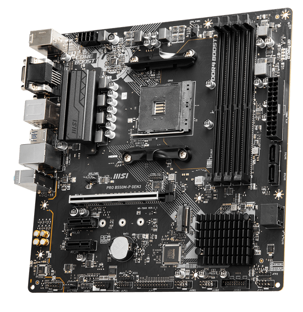 MSI PRO B550M-P GEN3 AMD B550 AM4 mATX alaplap