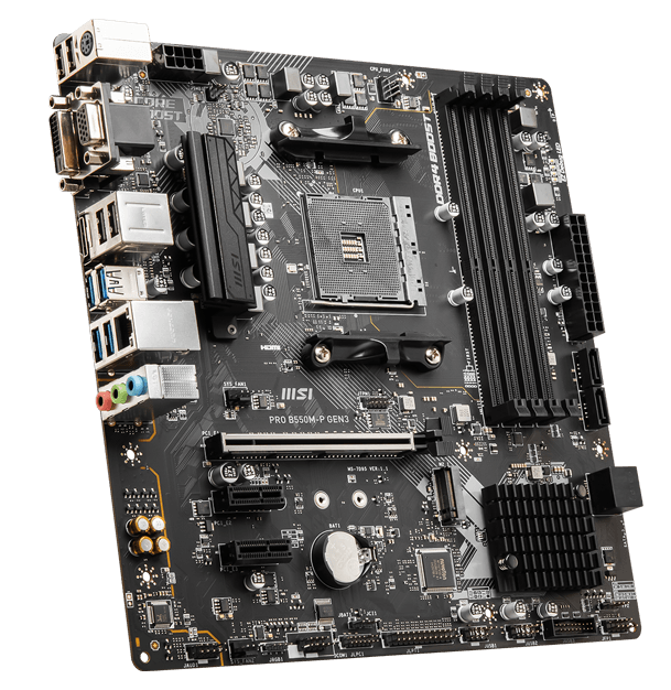 MSI PRO B550M-P GEN3 AMD B550 AM4 mATX alaplap
