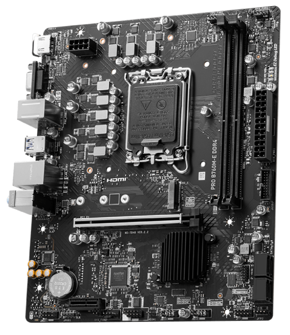 MSI PRO B760M-E DDR4 Intel B760 D4 LGA1700 mATX alaplap