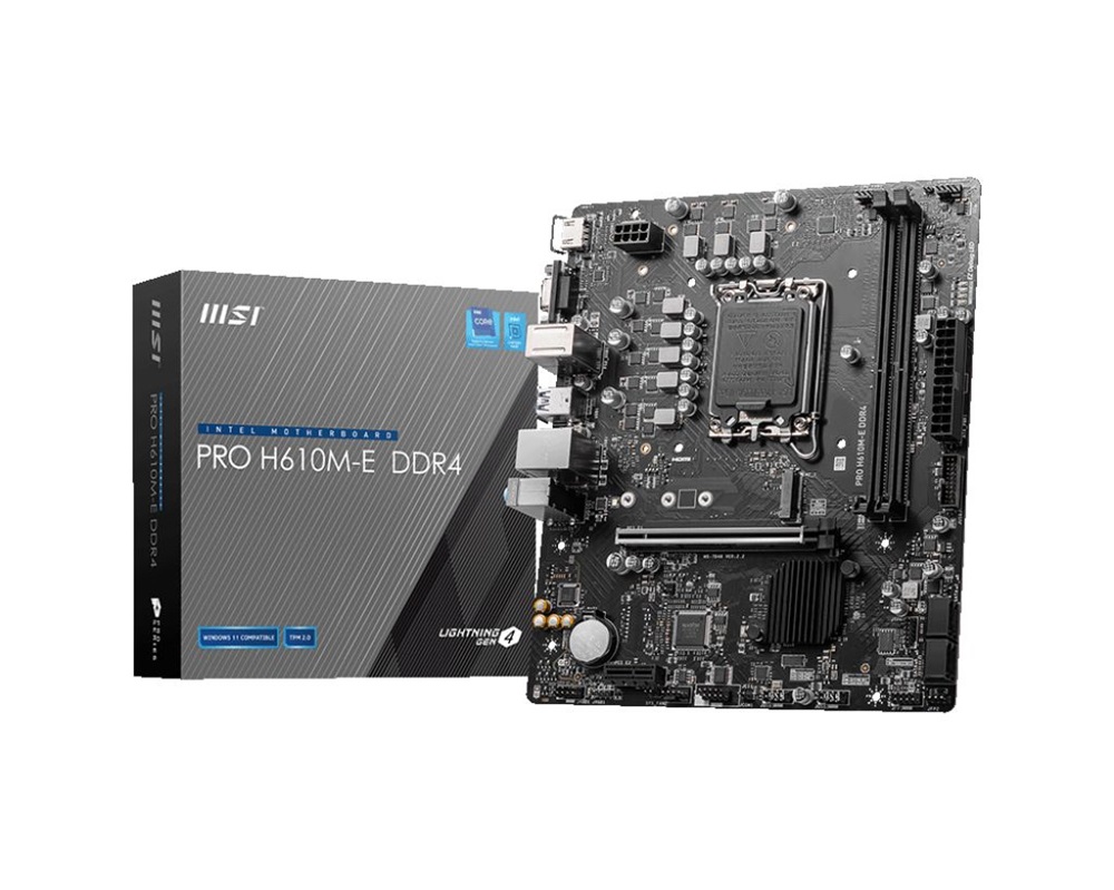 MSI PRO H610M-E DDR4 Intel H610 LGA1700 mATX alaplap