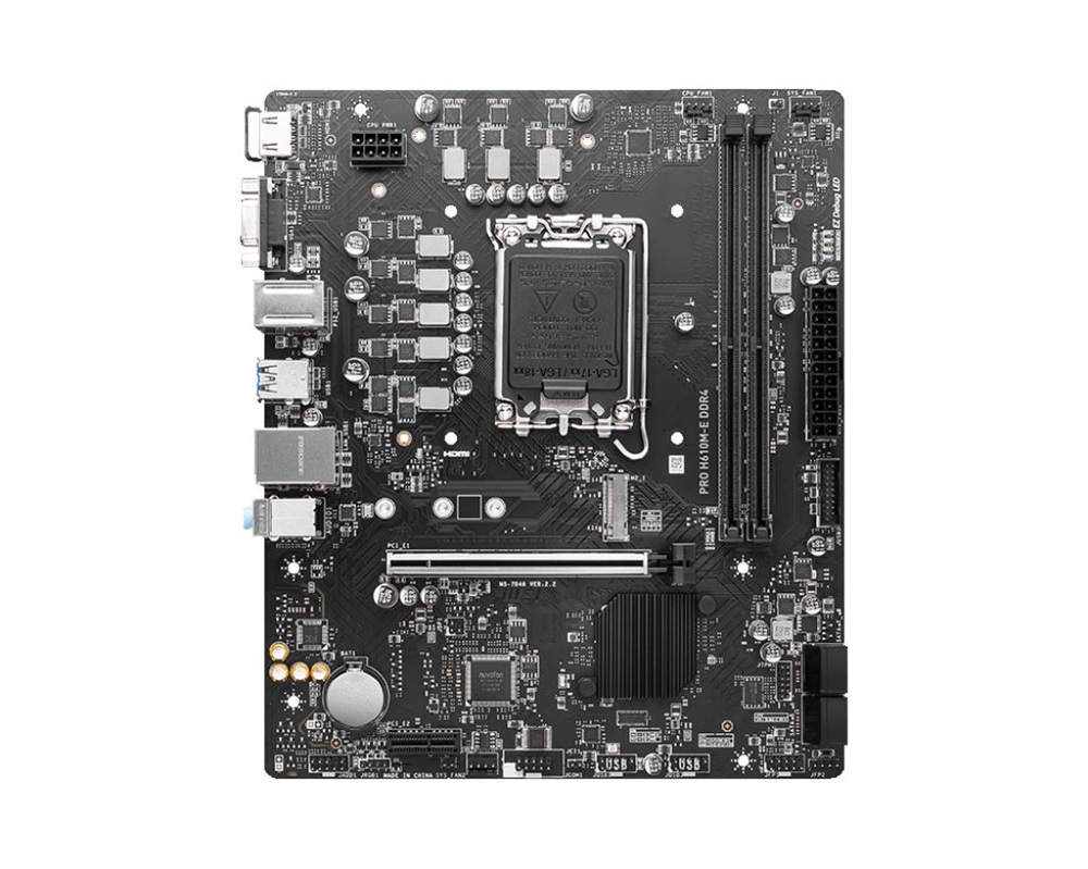 MSI PRO H610M-E DDR4 Intel H610 LGA1700 mATX alaplap