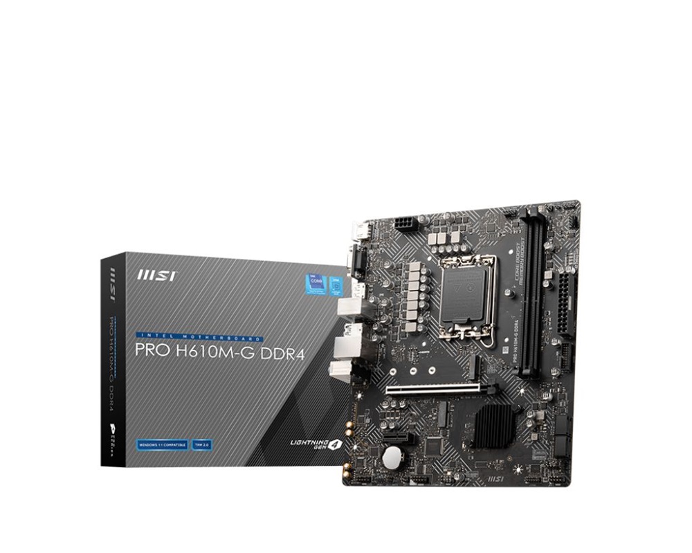 MSI PRO H610M-G DDR4 Intel H610 LGA1700 mATX alaplap