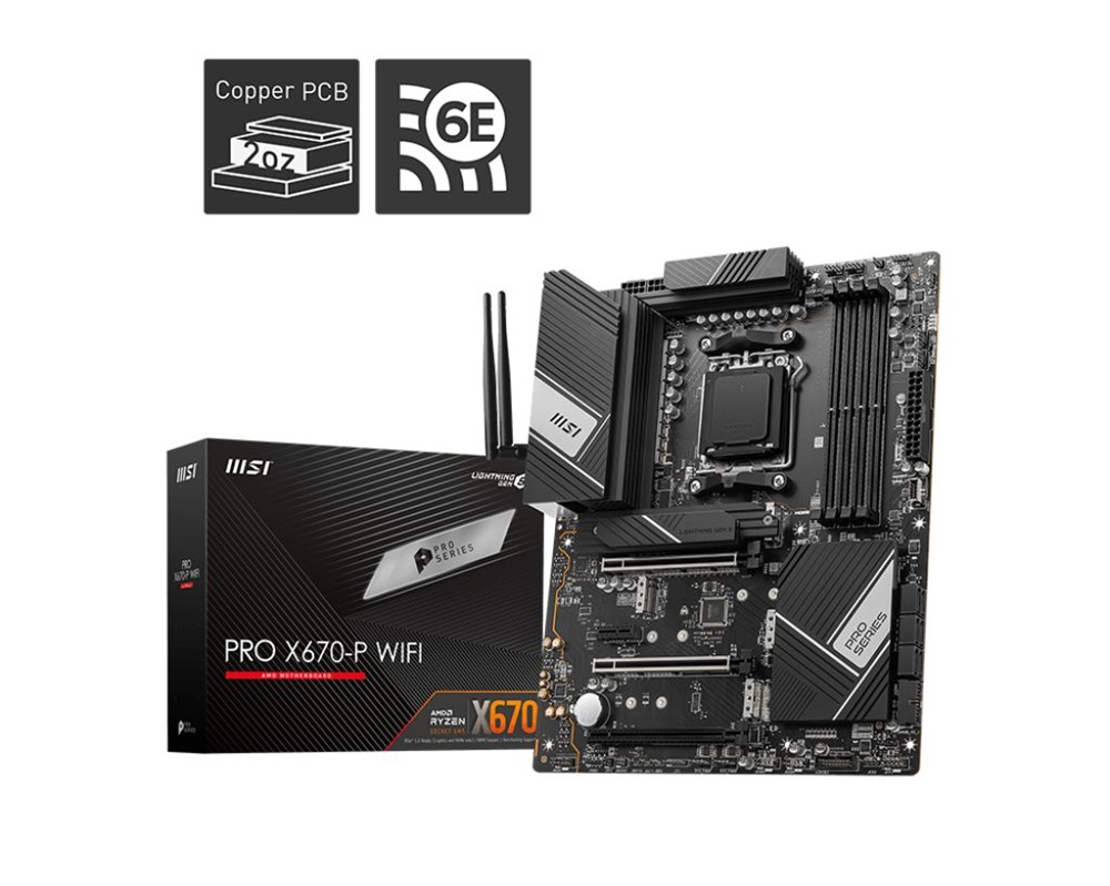 MSI PRO X670-P WIFI AMD X670 AM5 ATX alaplap