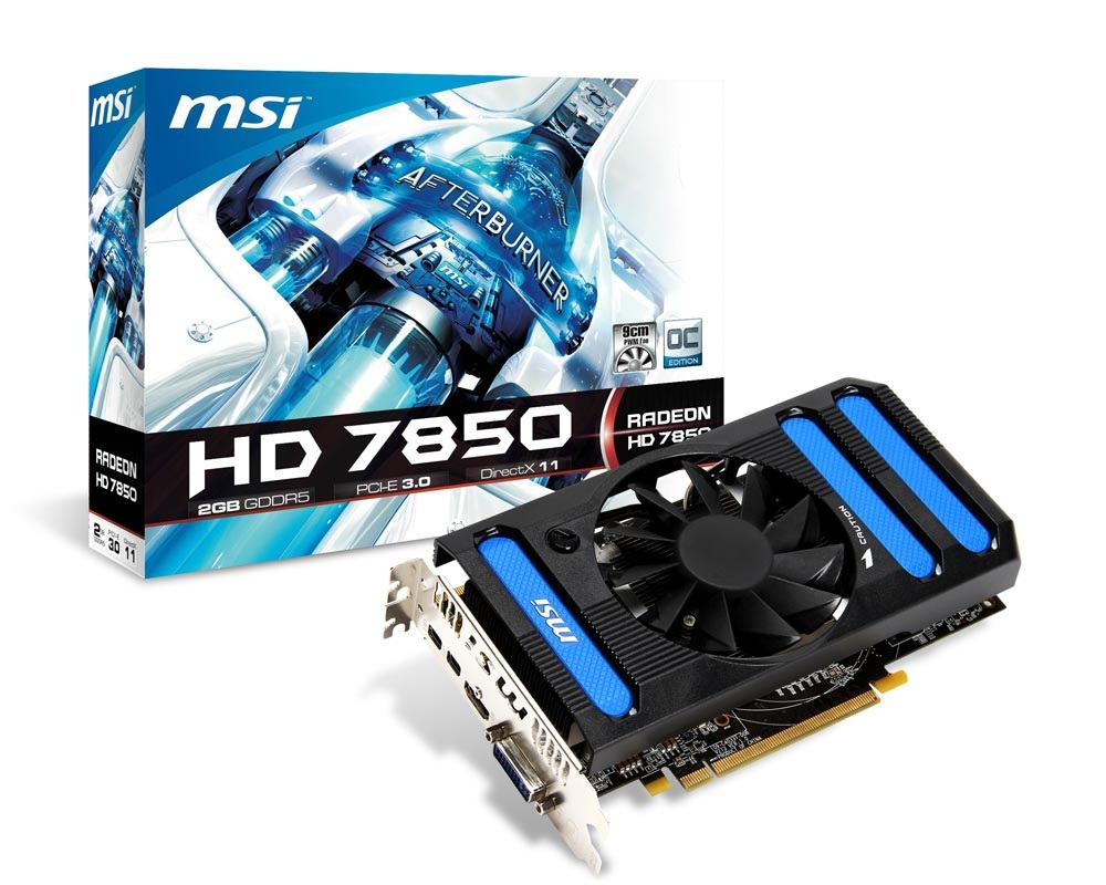 MSI R7850-2GD5/OC AMD 2GD GDDR5 256bit PCIe videokártya