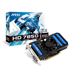 MSI R7850-2GD5/OC AMD 2GD GDDR5 256bit PCIe videokártya