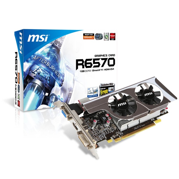 MSI R6570-MD1GD3/LP AMD 1GB GGDR3 128bit PCIe videokártya