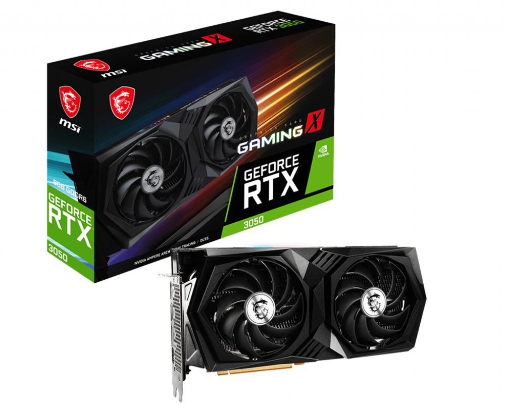 MSI RTX 3050 GAMING X 8G nVidia 8GB GDDR6 128bit PCIe videokártya