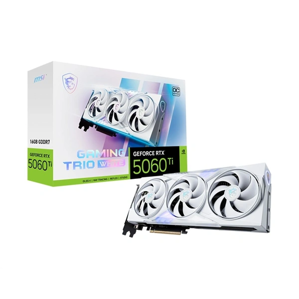 MSI RTX 5060 TI 16G GAMING TRIO OC WHITE 16GB DDR7 128bit PCIe videókártya