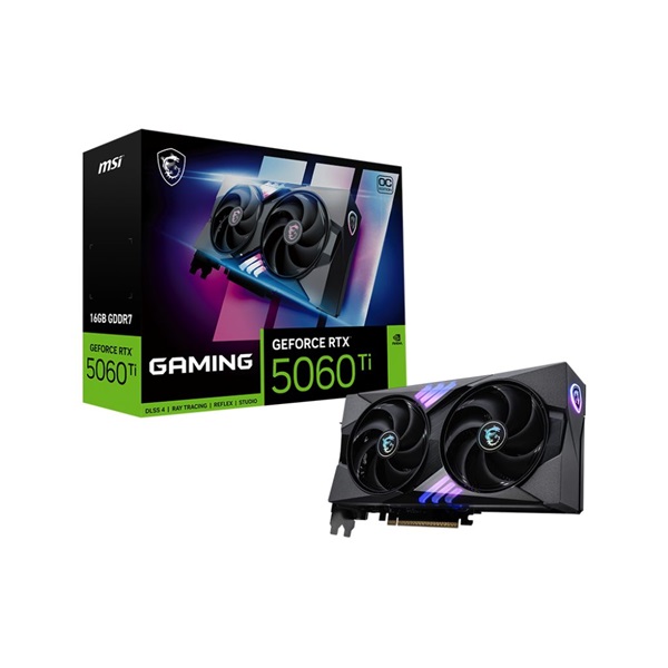 MSI RTX 5060 Ti GAMING OC nVidia 16GB DDR7 PCIe videókártya