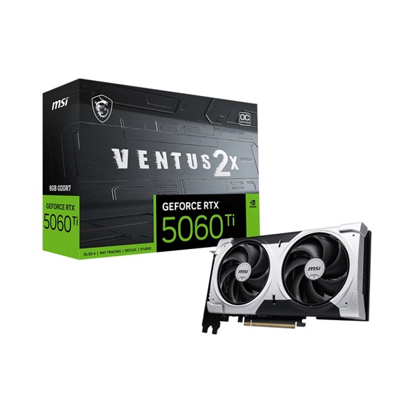 MSI RTX 5060 Ti VENTUS 2X OC PLUS nVidia 8GB DDR7 PCIe videókártya