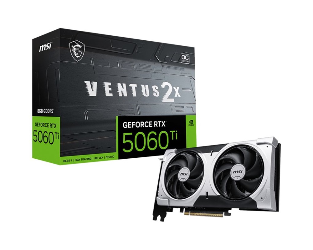 MSI RTX 5060 Ti Ventus nVidia 8GB DDR7 PCIe videókártya