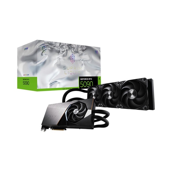 MSI RTX 5090 Suprim Liquid nVidia 32GB DDR7 PCIe videókártya