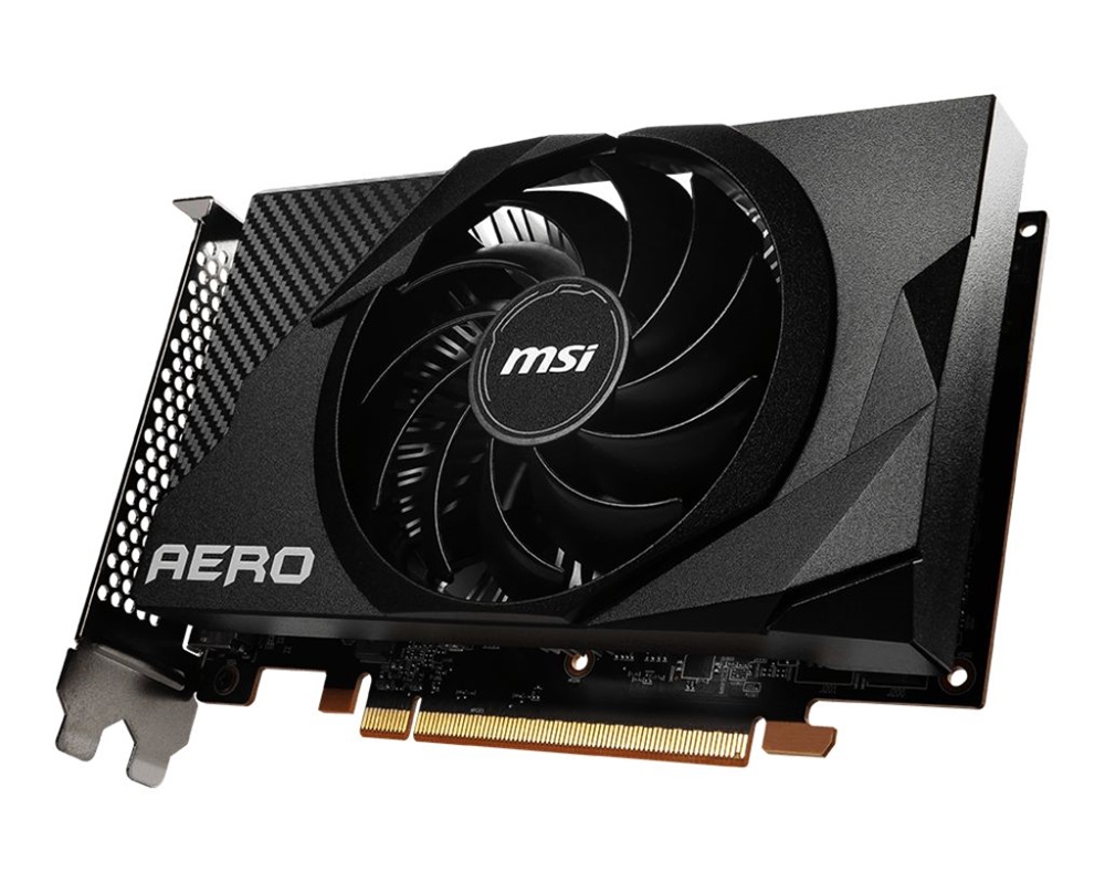 MSI Radeon RX 6400 AERO ITX 4G AMD 4GB GDDR6 64bit PCIe videókártya