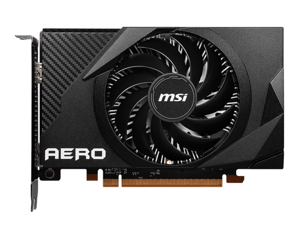 MSI Radeon RX 6400 AERO ITX 4G AMD 4GB GDDR6 64bit PCIe videókártya