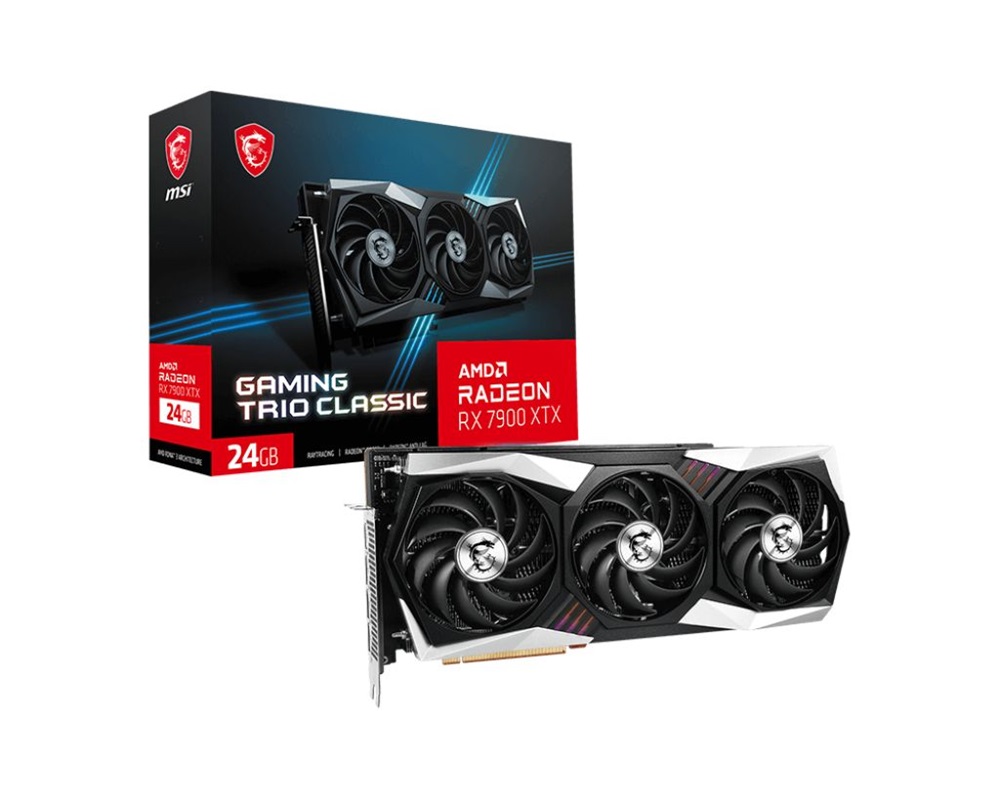 MSI Radeon RX 7900 XTX GAMING TRIO CLASSIC 24G AMD 24GB GDDR6 384bit PCIe videókártya