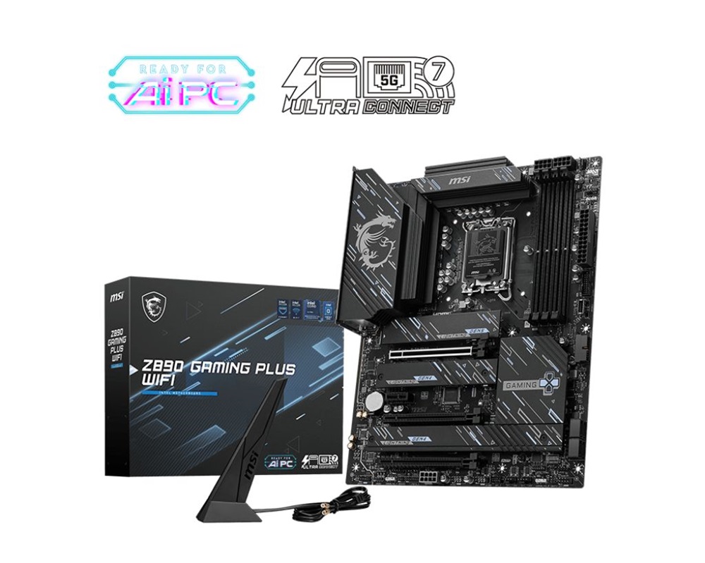 MSI Z890 GAMING PLUS WIFI Intel Z890 LGA1851 ATX alaplap