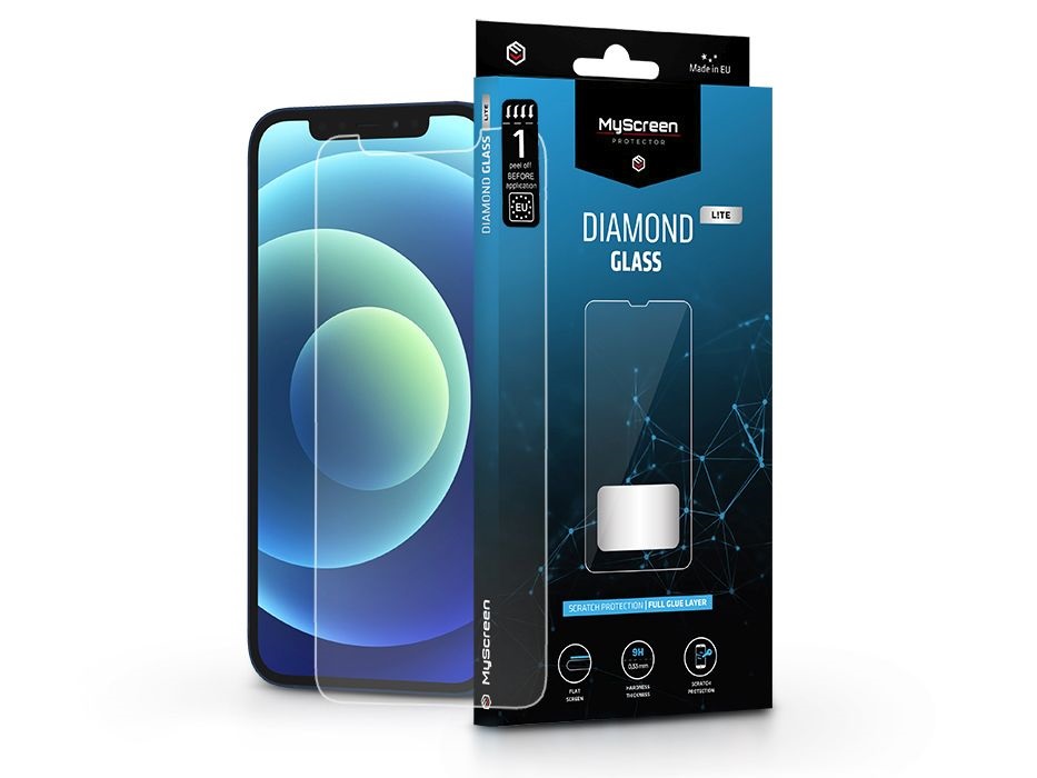 MSP LA-2011 iPhone 12/12 Pro Diamond Glass üveg kijelzővédő fólia