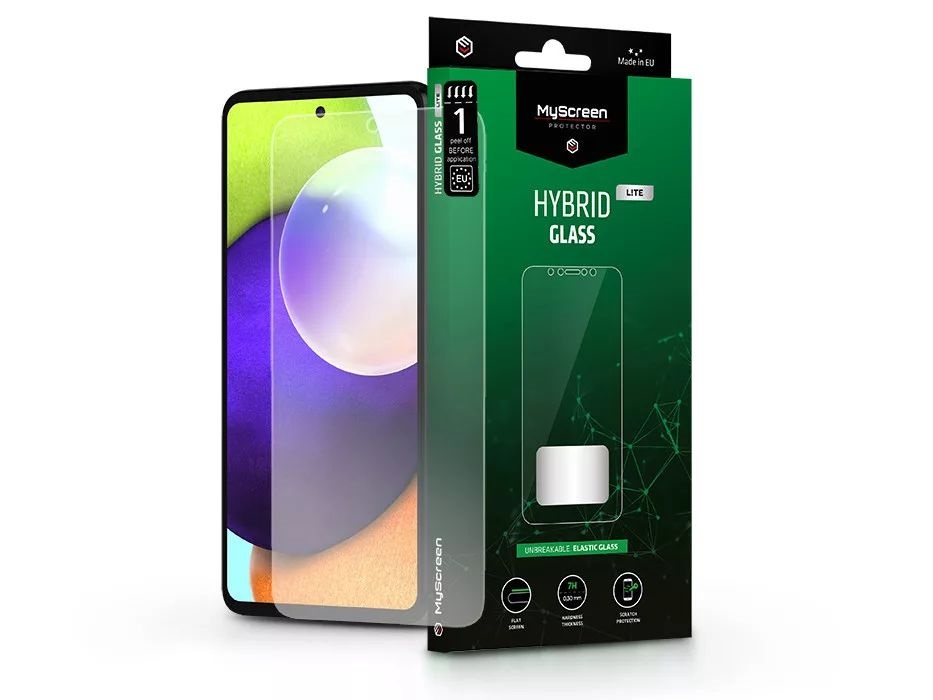 MSP LA-2074 Galaxy A52/A52 5G/A52s/A53 Hybrid Glass Lite rugalmas üveg kijelzővédő fólia