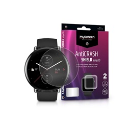 MSP LA-2163 Amazfit Zepp E Circle (Round) AntiCrash Shield Edge3D - 2db ütésálló képernyővédő fólia