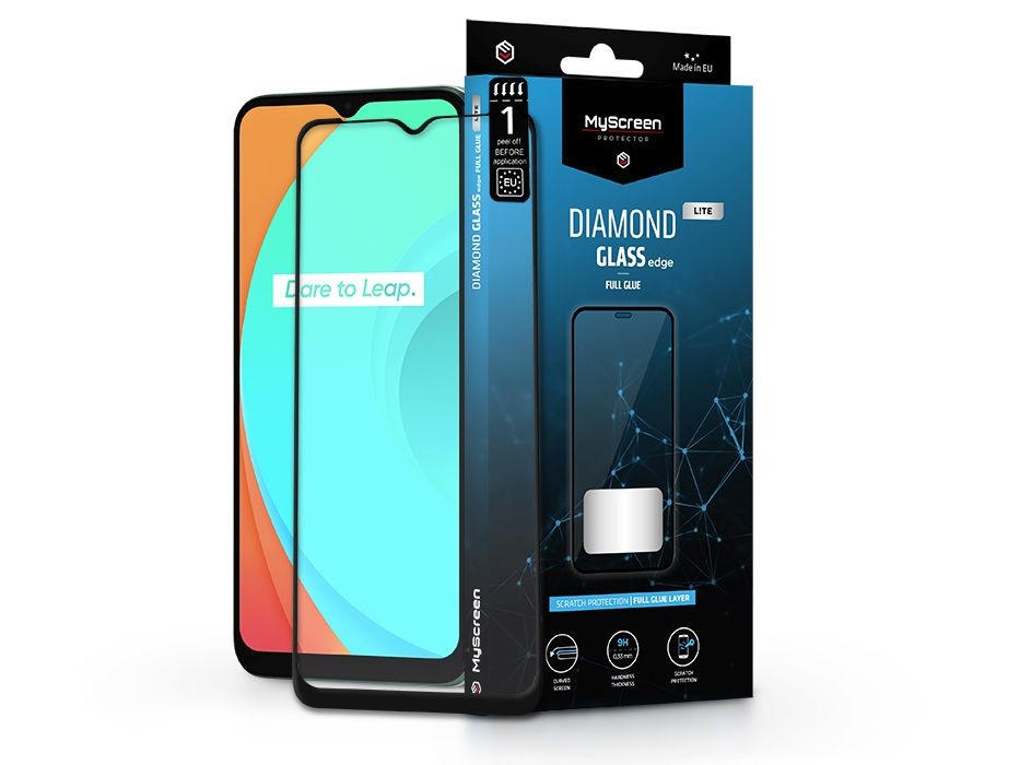 MSP LA-2184 Realme C11/C12/C21 Diamond Glass Lite Edge2.5D edzett üveg képernyővédő