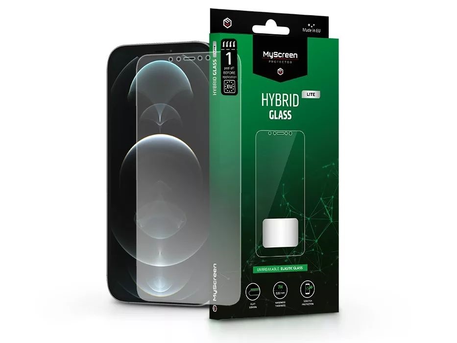MSP LA-2300 Apple iPhone 12 Pro Max Hybrid Glass Lite rugalmas üveg kijelzővédő fólia