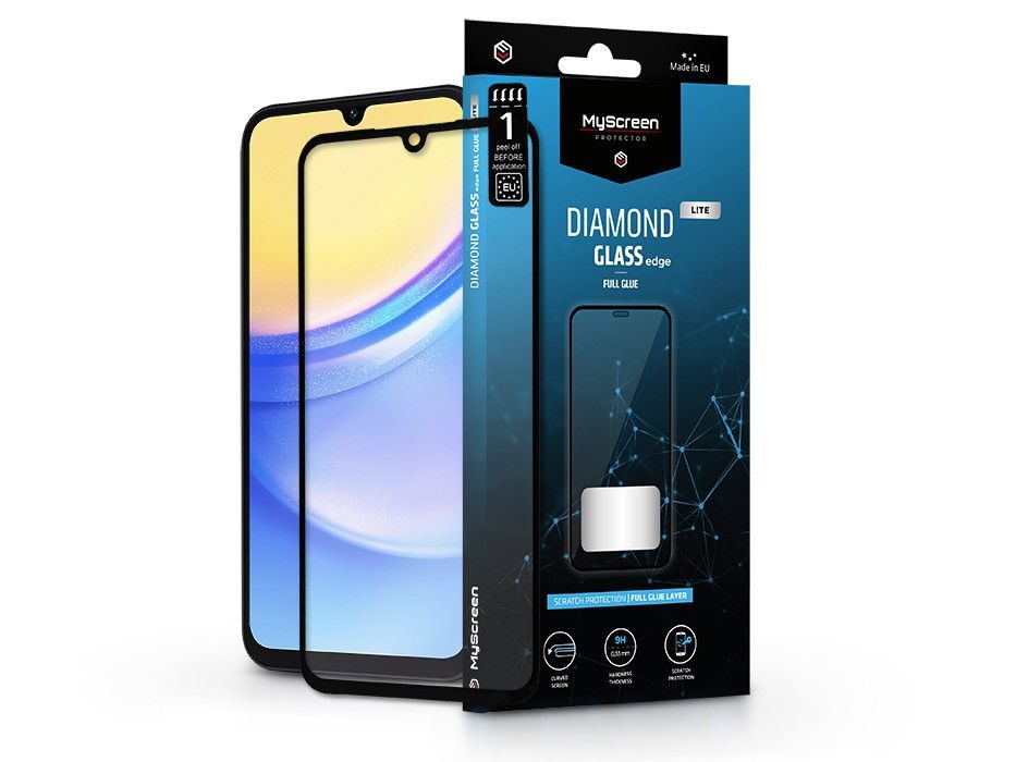MSP MS228114 Samsung Galaxy A15 5G Diamond Glass Lite Edge edzett üveg képernyővédő fólia