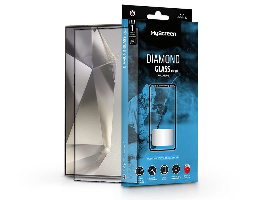 MSP MS229029 Samsung Galaxy S24 Ultra Diamond Glass Lite Edge edzett üveg képernyővédő fólia