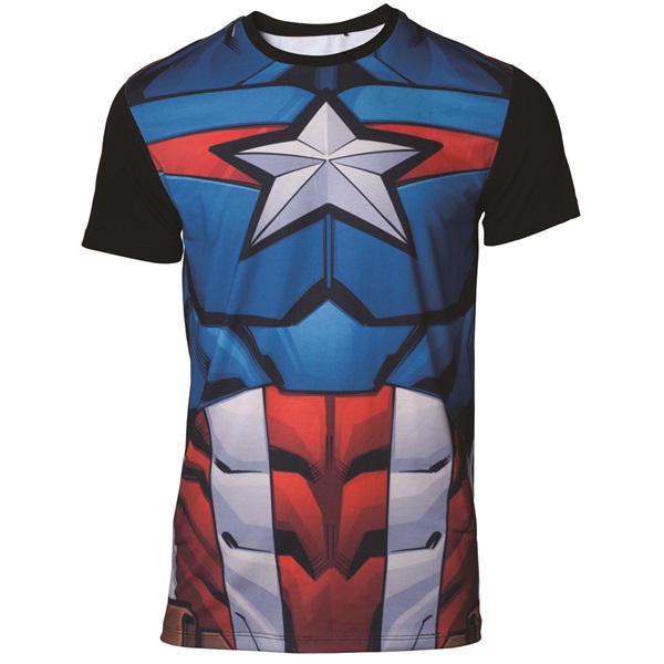 Marvel Captain America Sublimated férfi M méretű póló