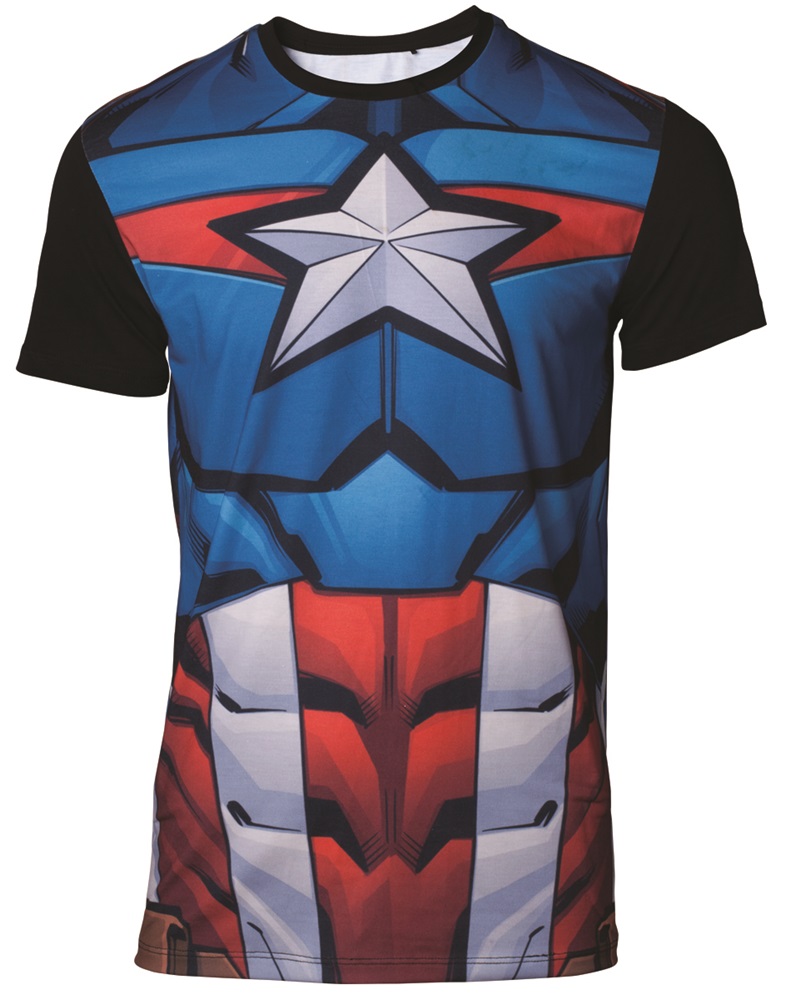 Marvel Captain America Sublimated férfi XL méretű póló