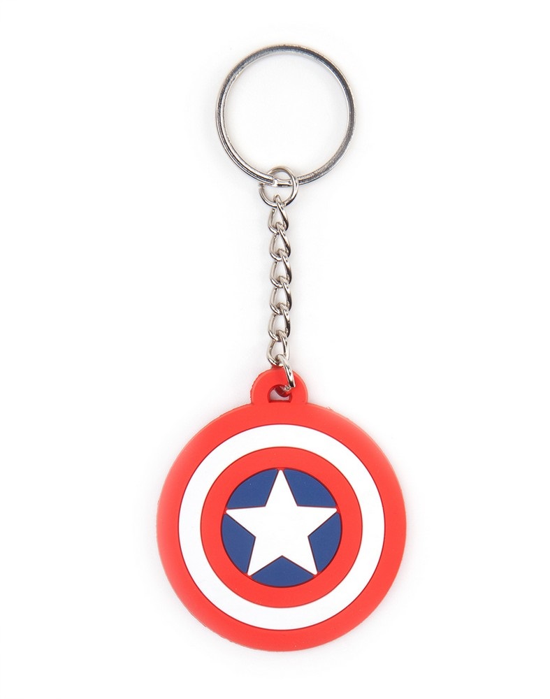 Marvel Captain America pajzs gumi kulcstartó