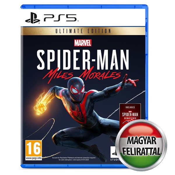 Marvel`s Spider-Man Miles Morales Ultimate Edition (magyar felirat) PS5 játékszoftver (Használt - A)