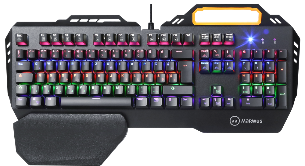 Marwus GK110 RGB (Blue Switch) HUN mechanikus gamer billentyűzet