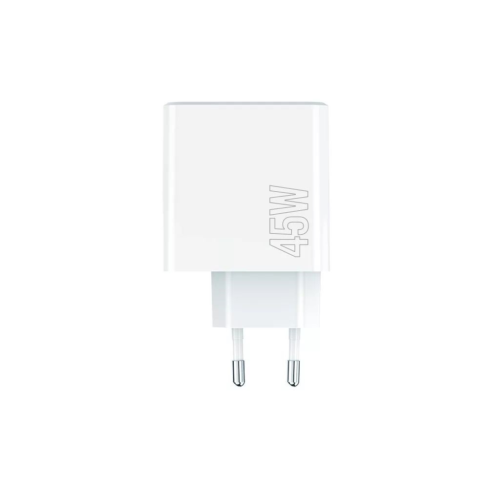 Maxlife ML081094 45W 2xType-C + USB fehér gyorstöltő adapter