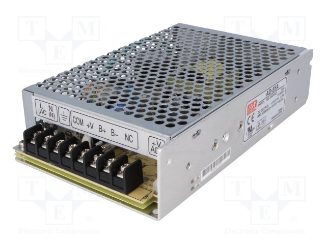 MEAN WELL AD-55A 13,8VDC 3,5A ipari szerelőlapra szerelhető szünetmentes tápegység