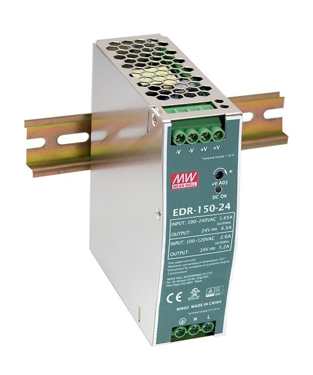MEAN WELL EDR-150-24 24V 5,6A 156W DIN sínre szerelhető tápegység