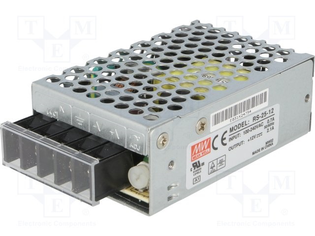 MEAN WELL RS-25-12 12V 2,1A 25W tápegység