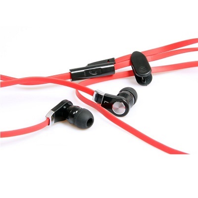 Media-Tech MT3556R MAGICSOUND DS-2 mikrofonos fülhallgató piros